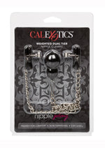 Load image into Gallery viewer, Nipple Play Weighted Dual Tier Nipple Clamps - Silver
