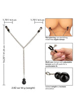 Load image into Gallery viewer, Nipple Play Weighted Dual Tier Nipple Clamps
