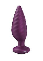 Load image into Gallery viewer, Noah App Controlled Rechargeable Silicone Rotating Butt Plug - Black/Purple