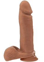 Load image into Gallery viewer, Noches Latina Pene Real Con Testiculos Dildo - Caramel - 8in
