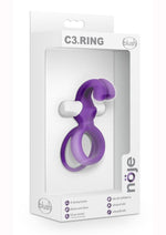 Load image into Gallery viewer, Noje C3 Rechargeable Silicone Cock Ring - Irus - Purple
