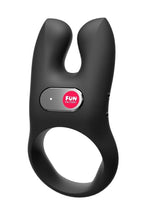 Load image into Gallery viewer, Nos Silicone Vibrating Couples Cock Ring - Black
