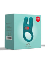 Load image into Gallery viewer, Nos Silicone Vibrating Couples Cock Ring - Deep Sea - Blue
