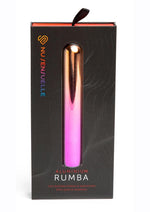 Load image into Gallery viewer, Nu Sensuelle Aluminium Rumba Rechargeable Warming Bullet - Metal/Multicolor/Rainbow
