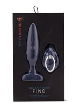 Load image into Gallery viewer, Nu Sensuelle Andii Fino Roller Motion Rechargeable Silicone Anal Plug with Remote Control - Blue/Navy Blue
