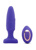 Load image into Gallery viewer, Nu Sensuelle Andii Fino Roller Motion Rechargeable Silicone Anal Plug with Remote Control - Purple/Ultra Violet
