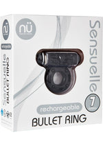 Load image into Gallery viewer, Nu Sensuelle Bullet Ring Rechargeable Vibrating Cock Ring - Black
