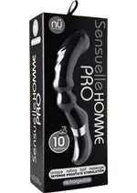 Load image into Gallery viewer, Nu Sensuelle Homme Pro Rechargeable Silicone Prostate Massager - Black
