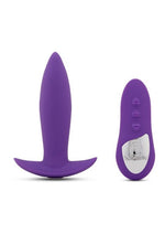 Load image into Gallery viewer, Nu Sensuelle Remote Control Mini-Plug Rechargeable Silicone Vibrating Plug - Purple
