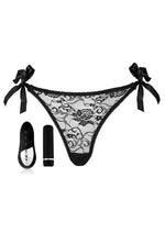Load image into Gallery viewer, Nu Sensuelle Pleasure Panty Rechargeable Silicone Remote and Bullet Panty Vibe - Black
