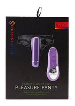 Load image into Gallery viewer, Nu Sensuelle Pleasure Panty Vibe Rechargeable Silicone Remote and Bullet - Purple
