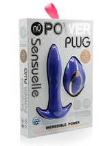 Load image into Gallery viewer, Nu Sensuelle Power Plug Rechargeable Silicone Vibrating Butt Plug - Purple/Ultra Violet
