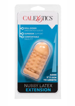 Load image into Gallery viewer, Nubby Latex Extension - Ivory/Vanilla - 3in
