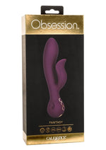 Load image into Gallery viewer, Obsession Fantasy Rechargeable Silicone Rabbit Vibrator - Purple

