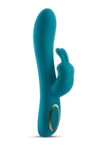 Load image into Gallery viewer, Obsessions Hera Rechargeable Silicone Rabbit Vibrator - Teal
