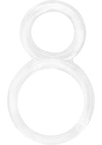 Load image into Gallery viewer, Ofinity Super Stretchy Double Silicone Cock Ring Waterproof - Clear
