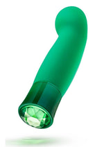 Load image into Gallery viewer, Oh My Gem Enchanting Rechargeable Silicone G-Spot Vibrator - Green/Turquoise

