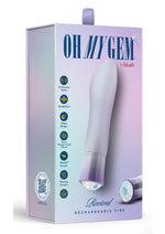 Load image into Gallery viewer, Oh My Gem Revival Rechargeable Silicone G-Spot Vibrator - Opal - Purple
