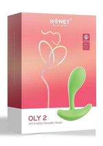 Load image into Gallery viewer, Oly 2 Pressure Sensing App Enabled Wearable Rechargeable Silicone Clit and G-Spot Vibrator - Green