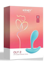 Load image into Gallery viewer, Oly 2 Pressure Sensing App Enabled Wearable Rechargeable Silicone Clit and G-Spot Vibrator - Blue/Light Blue