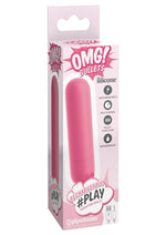 Load image into Gallery viewer, Omg! Bullets #Play Rechargeable Silicone Vibrating Bullet - Pink