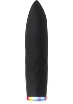 Load image into Gallery viewer, On The Spot Rechargeable Silicone Light Up Bullet Vibrator - Black