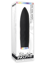 Load image into Gallery viewer, On The Spot Rechargeable Silicone Light Up Bullet Vibrator - Black