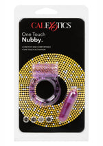 Load image into Gallery viewer, One Touch Nubby Vibrating Cock Ring - Purple
