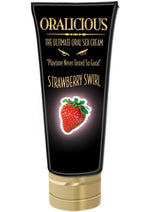 Load image into Gallery viewer, Oralicious Ultimate Oral Sex Cream 2oz - Strawberry Swirl
