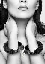 Load image into Gallery viewer, Ouch! Beginner&#39;s Furry Hand Cuffs with Quick Release Button

