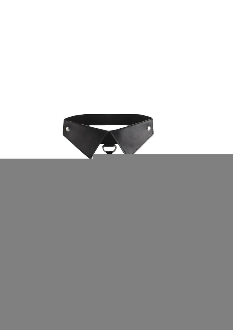 Ouch! Classic Collar with Leash - Black