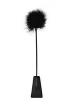 Load image into Gallery viewer, Ouch! Crop with Feather Tickler - Black
