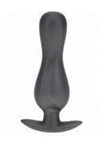 Load image into Gallery viewer, Ouch! Curvy Anal Plug Silicone - Grey/Gun Metal