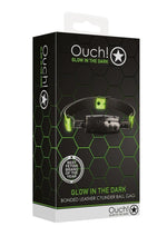 Load image into Gallery viewer, Ouch! Cylinder Gag - Black/Glow In The Dark/Green
