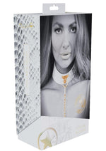 Load image into Gallery viewer, Ouch! Florence Collection Collar with Leash - White

