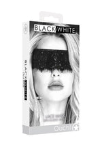 Load image into Gallery viewer, Ouch! Lace Mask with Elastic Straps - Black
