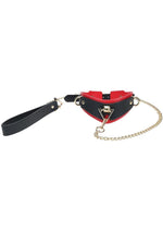 Load image into Gallery viewer, Ouch! Milan Collection Collar with Leash - Black/Red
