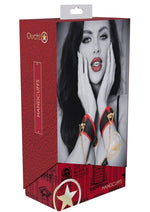 Load image into Gallery viewer, Ouch! Milan Collection Handcuffs - Black/Red
