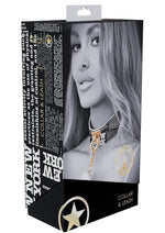 Load image into Gallery viewer, Ouch! Ny Collection Collar with Leash - Black
