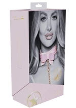 Load image into Gallery viewer, Ouch! Paris Collection Collar with Leash - Pink
