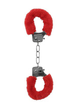 Load image into Gallery viewer, Ouch! Pleasure Handcuffs Furry - Red
