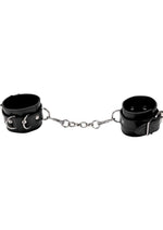 Load image into Gallery viewer, Ouch Premium Bonded Leather Cuffs For Hands Or Ankles - Black
