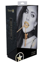 Load image into Gallery viewer, Ouch! Rome Collection Collar with Leash - Black
