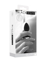 Load image into Gallery viewer, Ouch! Silicone Butt Plug with Removable Jewel - Black