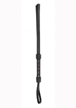 Load image into Gallery viewer, Ouch! Skulls and Bones Skull Whip - Black
