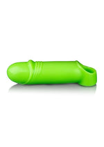 Load image into Gallery viewer, Ouch! Smooth Thick Stretchy Penis Sleeve - Glow In The Dark/Green

