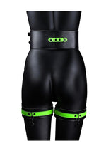 Load image into Gallery viewer, Ouch! Thigh Cuffs with Belt and Handcuffs
