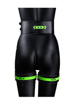 Load image into Gallery viewer, Ouch! Thigh Cuffs with Belt and Handcuffs
