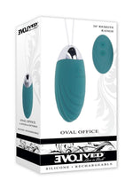 Load image into Gallery viewer, Oval Office Rechargeable Silicone Egg with Remote - Blue
