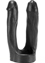 Load image into Gallery viewer, Oxballs 3-Way Penetrator Double Dildo and Cock Ring - Black - 8in
